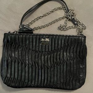 Black coach party purse